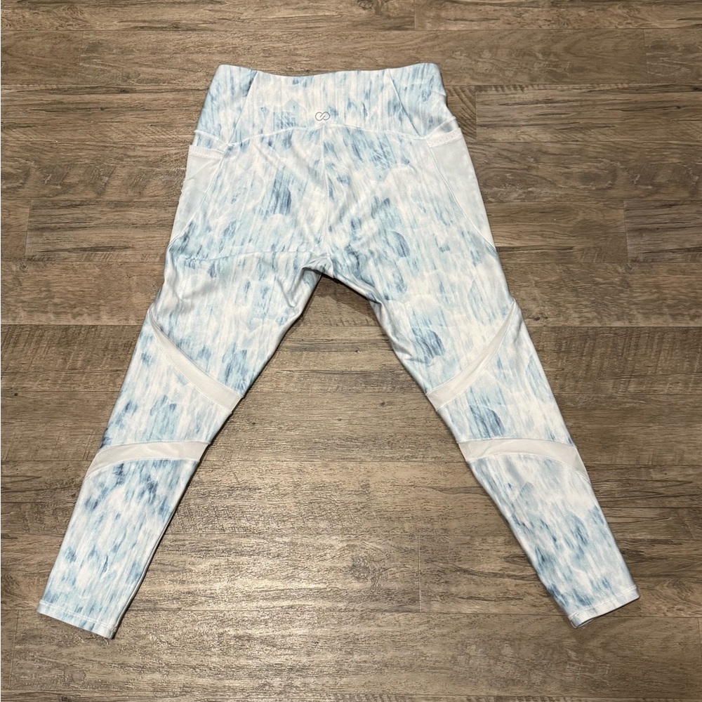 CALIA by Carrie Underwood Blue and White Leggings - Picture 4 of 5
